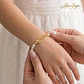 Pulsera personalizada mi primera comunión plata con baño de oro - Miniatura 2