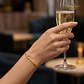 Pulsera personalizada nombre plata con baño de oro  - vignette 2