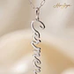 Gargantilla personalizada con nombre vertical plata - Thumbnail 3