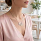 Gargantilla personalizada infinito y corazón con nombre plata  - Miniatura 2