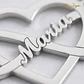 Gargantilla personalizada infinito y corazón con nombre plata  - Miniatura 3