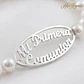 Pulsera de perlas personalizada plata - Thumbnail 3