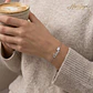 Pulsera personalizada con nombre y corazón plata - thumbnail 2