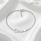 Pulsera personalizada con nombre y corazón plata - thumbnail 5