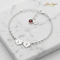 Pulsera personalizada iniciales plata - Thumbnail 5
