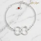 Pulsera personalizada corazones nombres plata - vignette 4
