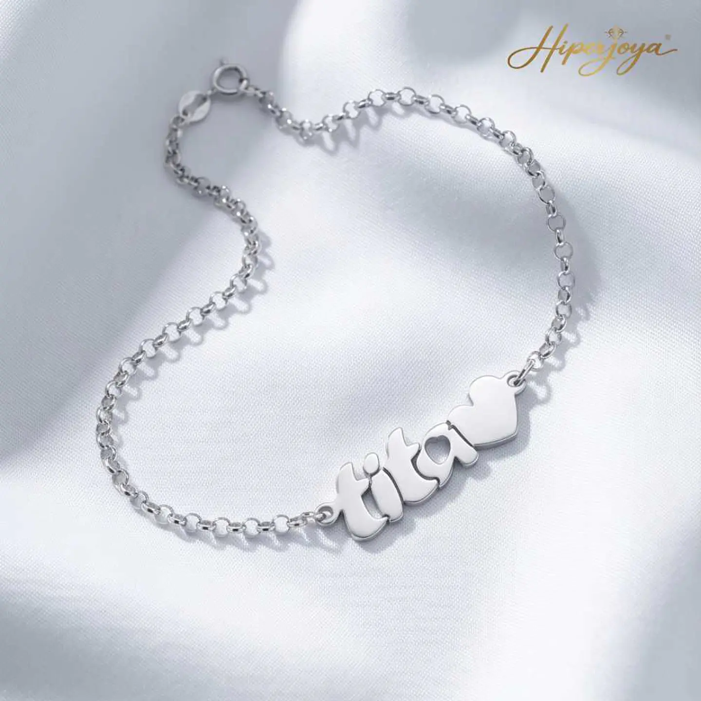Pulsera personalizada de tita plata 5