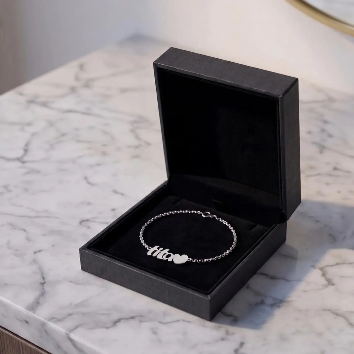 Pulsera personalizada de tita plata 6