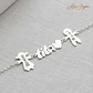 Pulsera personalizada tita y nombres de sobrinos plata - Miniatura 3