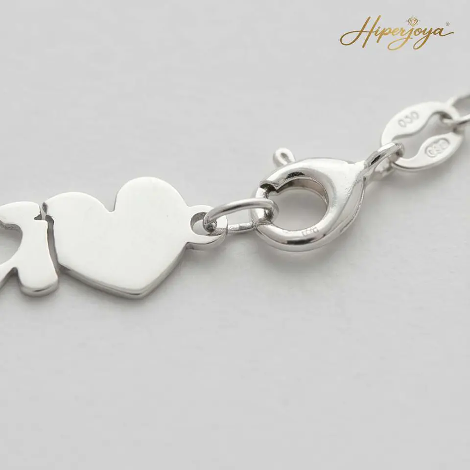 Pulsera personalizada tita y nombres de sobrinos plata 5