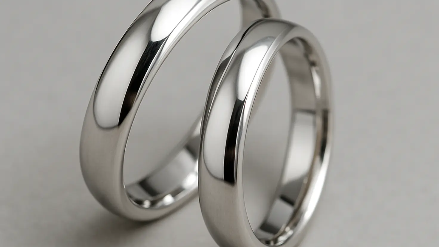 Alianzas de Oro Blanco 18k