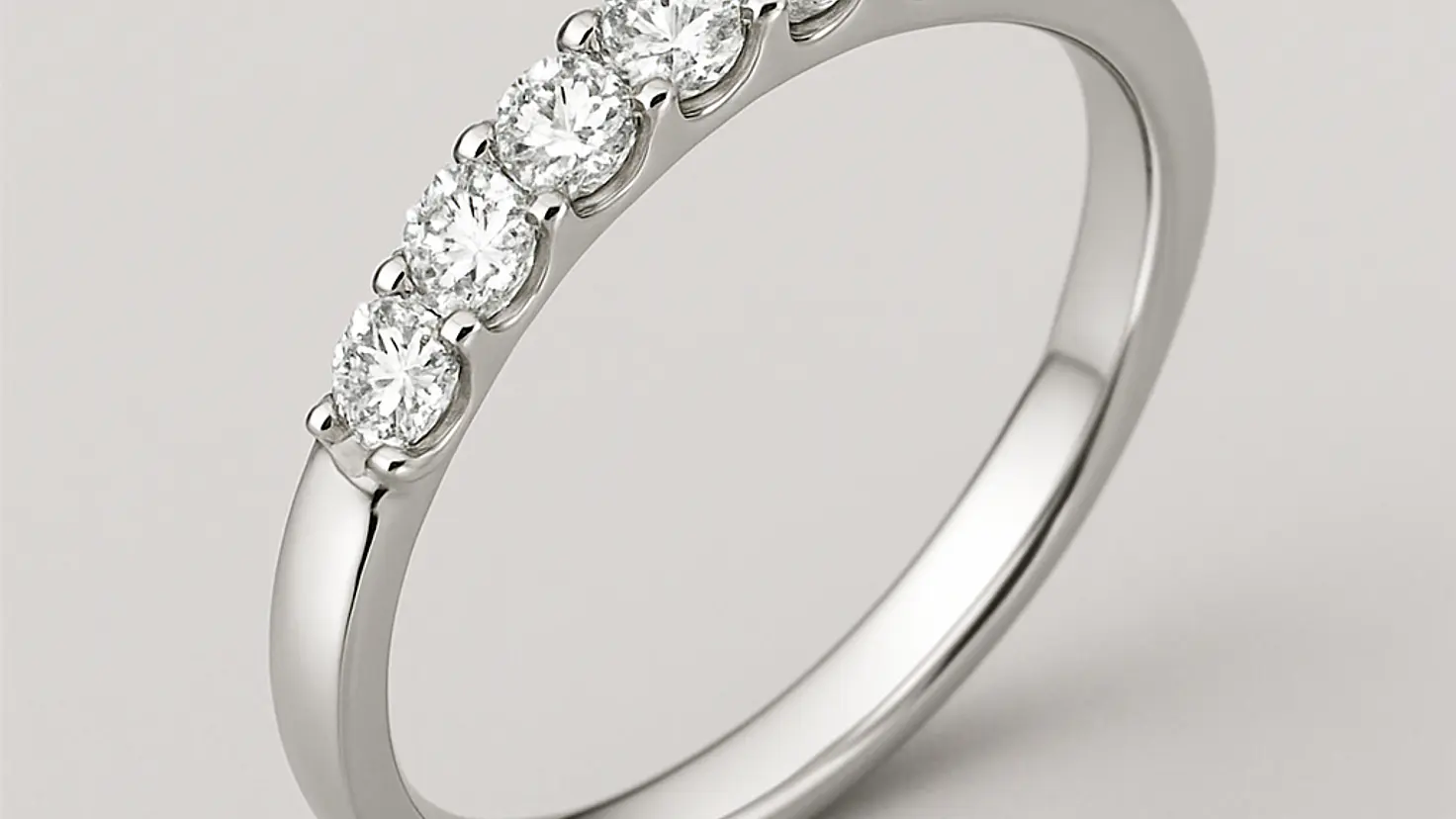 Anillos de Oro Blanco y Circonitas