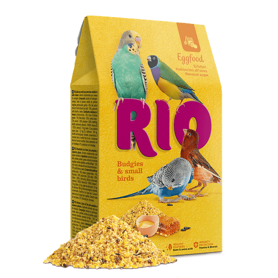 RIO EGGFOOD (PASTÓN) PERIQUITOS Y AVES CHICAS 250gr