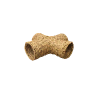 TÚNEL DE PAJA TOTORA GRANDE EN FORMA DE CRUZ 48x50 cm