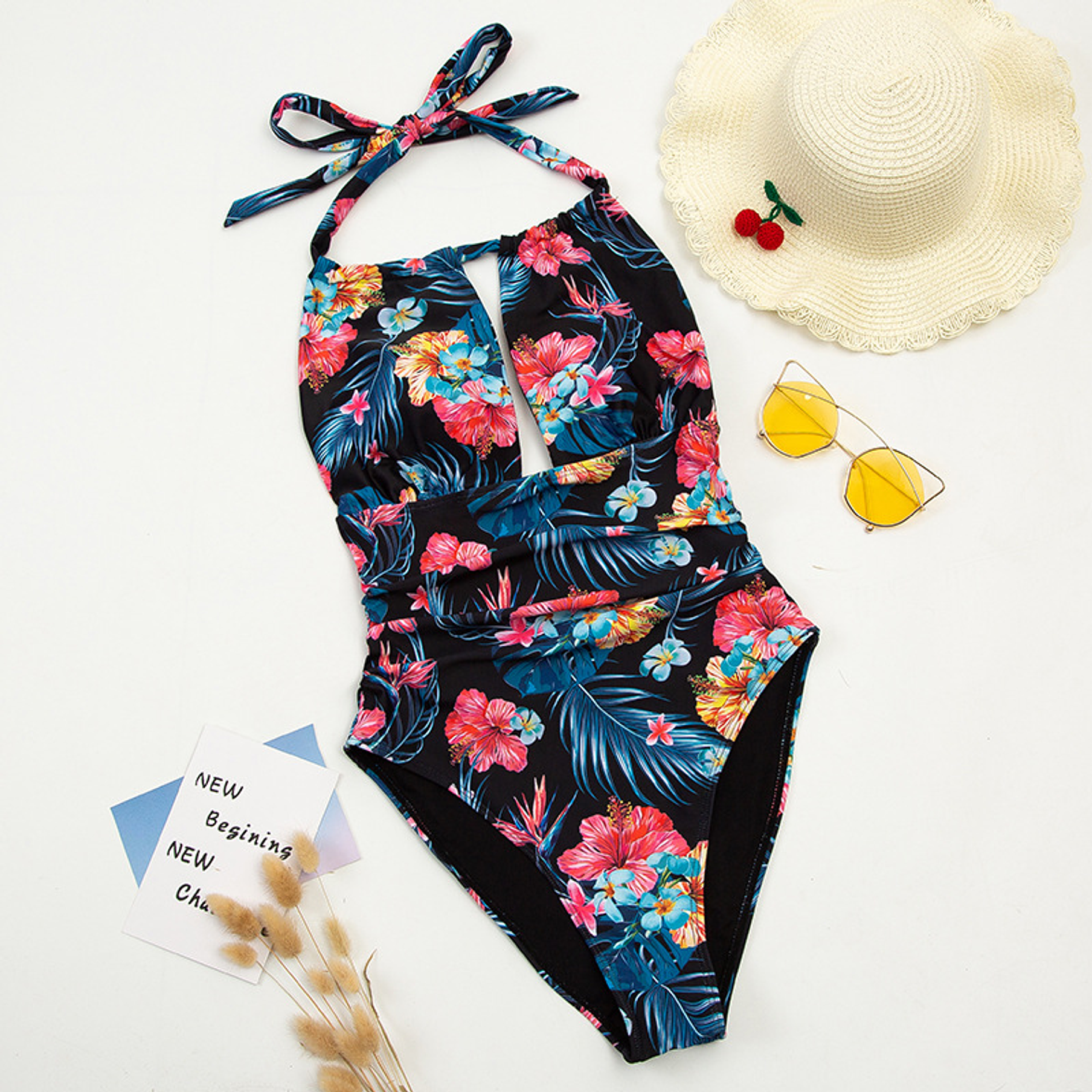 Traje de baño Luna Rosa floral 3