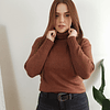 Sweater grueso cuello alto mujer