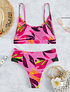Bikini tiro medio colaless Pink Brazilian