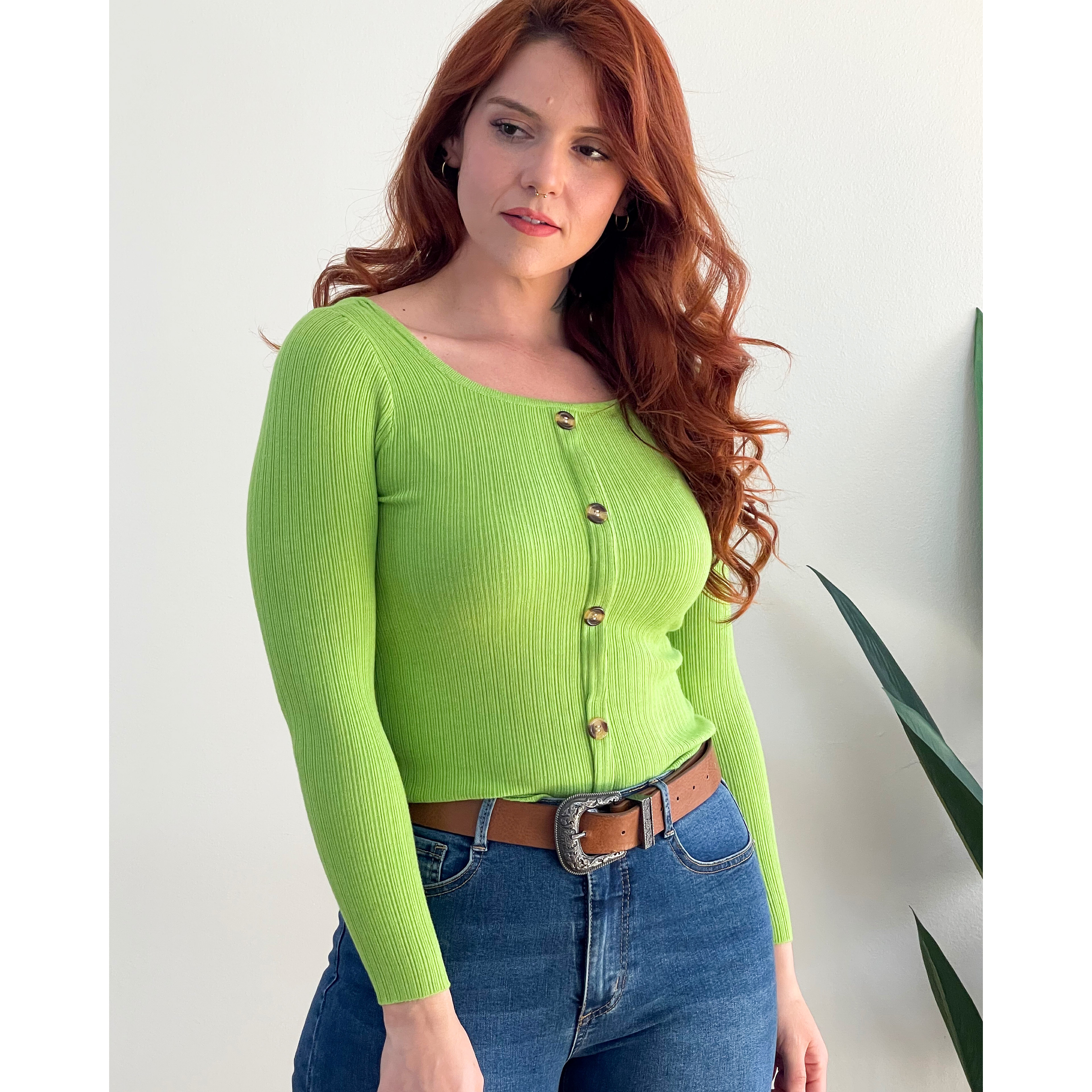 Sweater básico botones colores 1