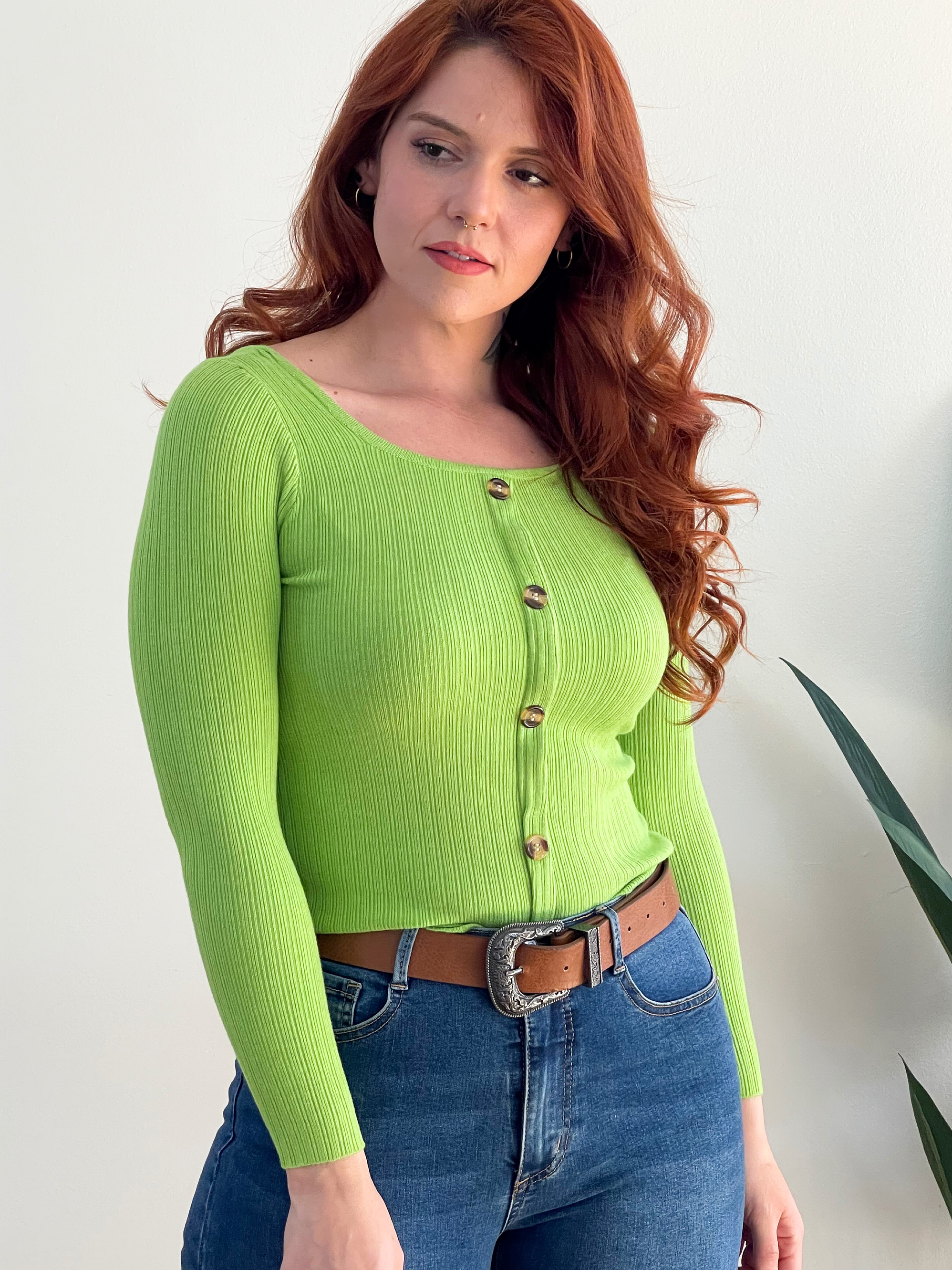 Sweater básico botones colores 1