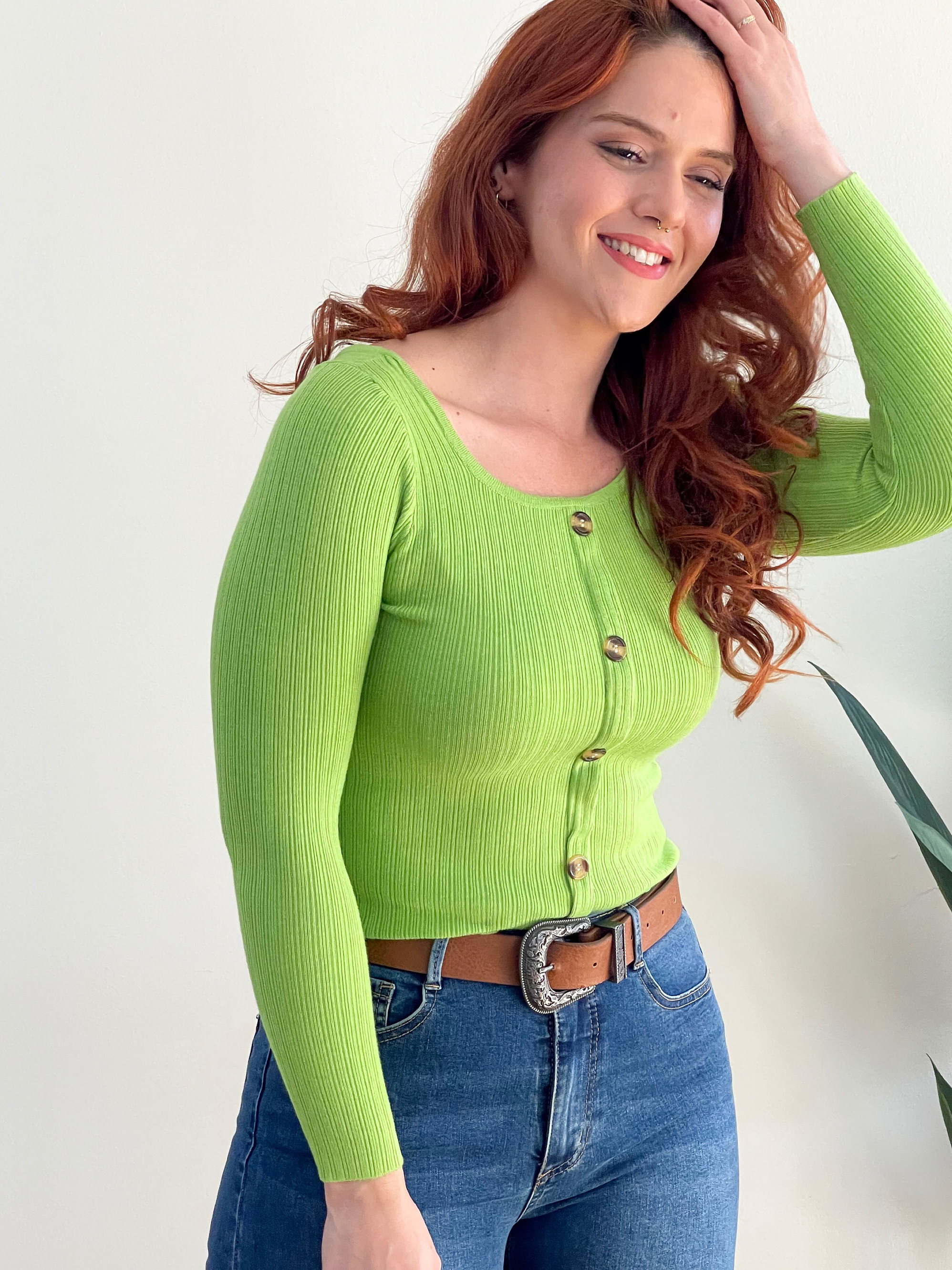 Sweater básico botones colores 2