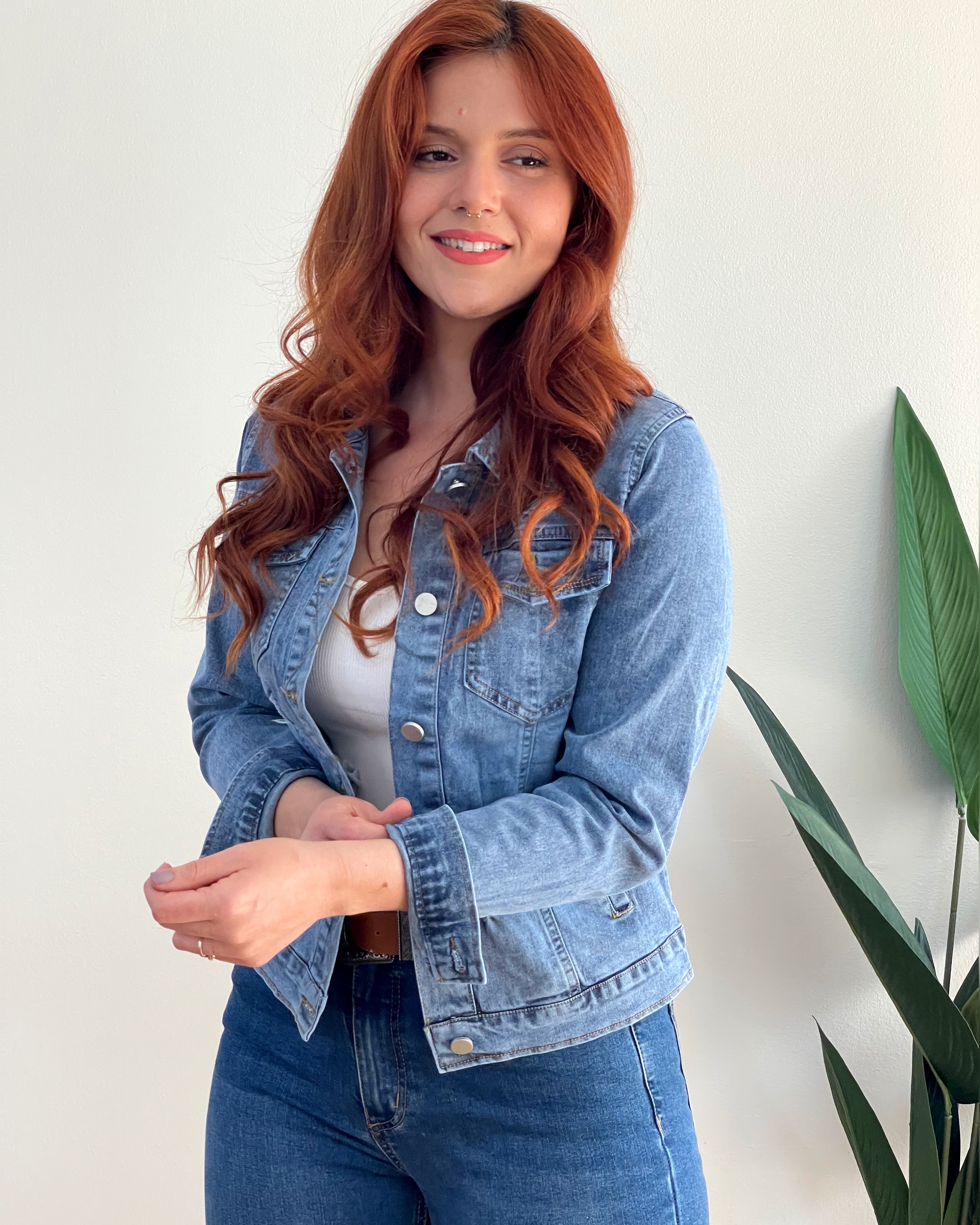 Chaqueta Jeans elasticada Destroyer