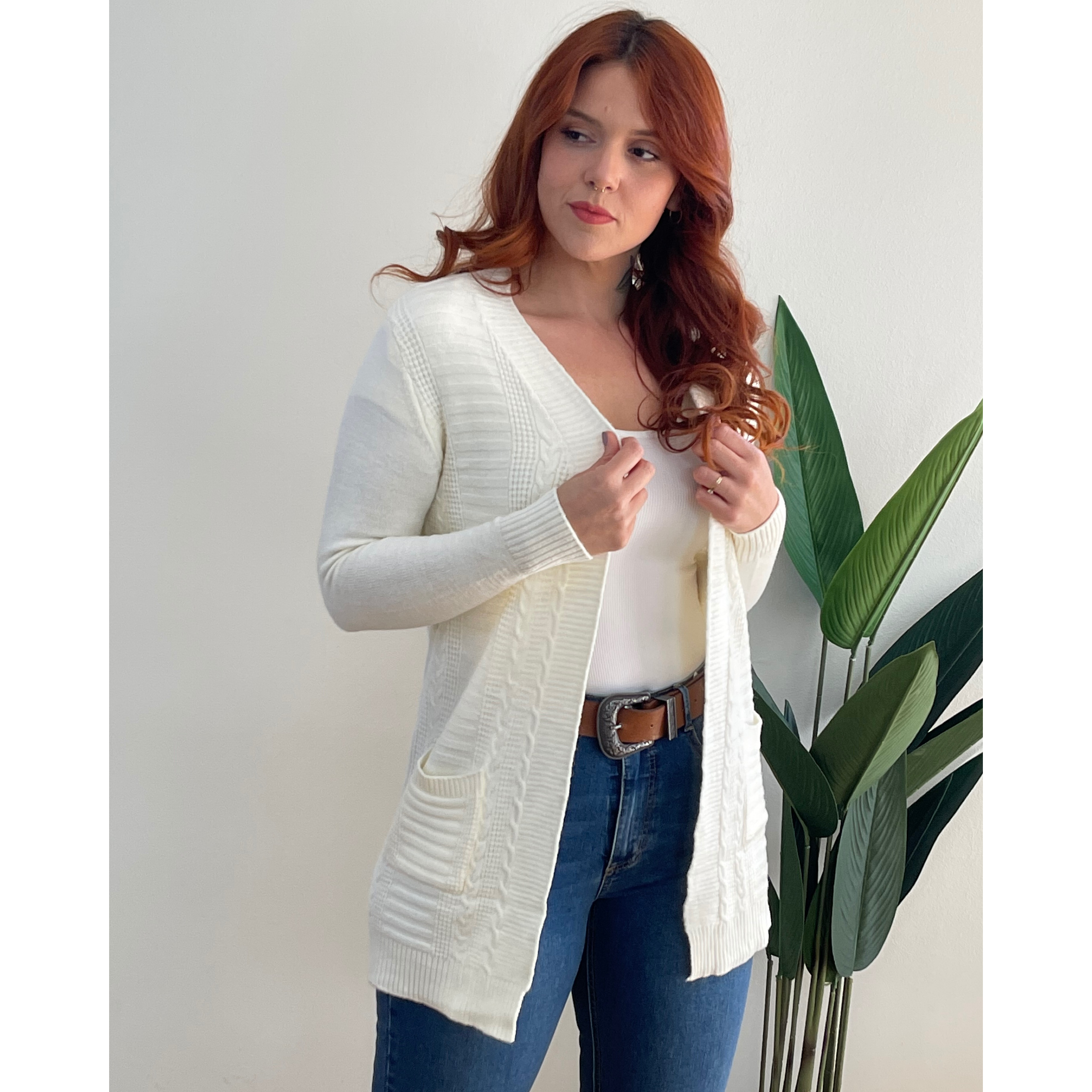 Tapado Cárdigan Lina colores spandex 1