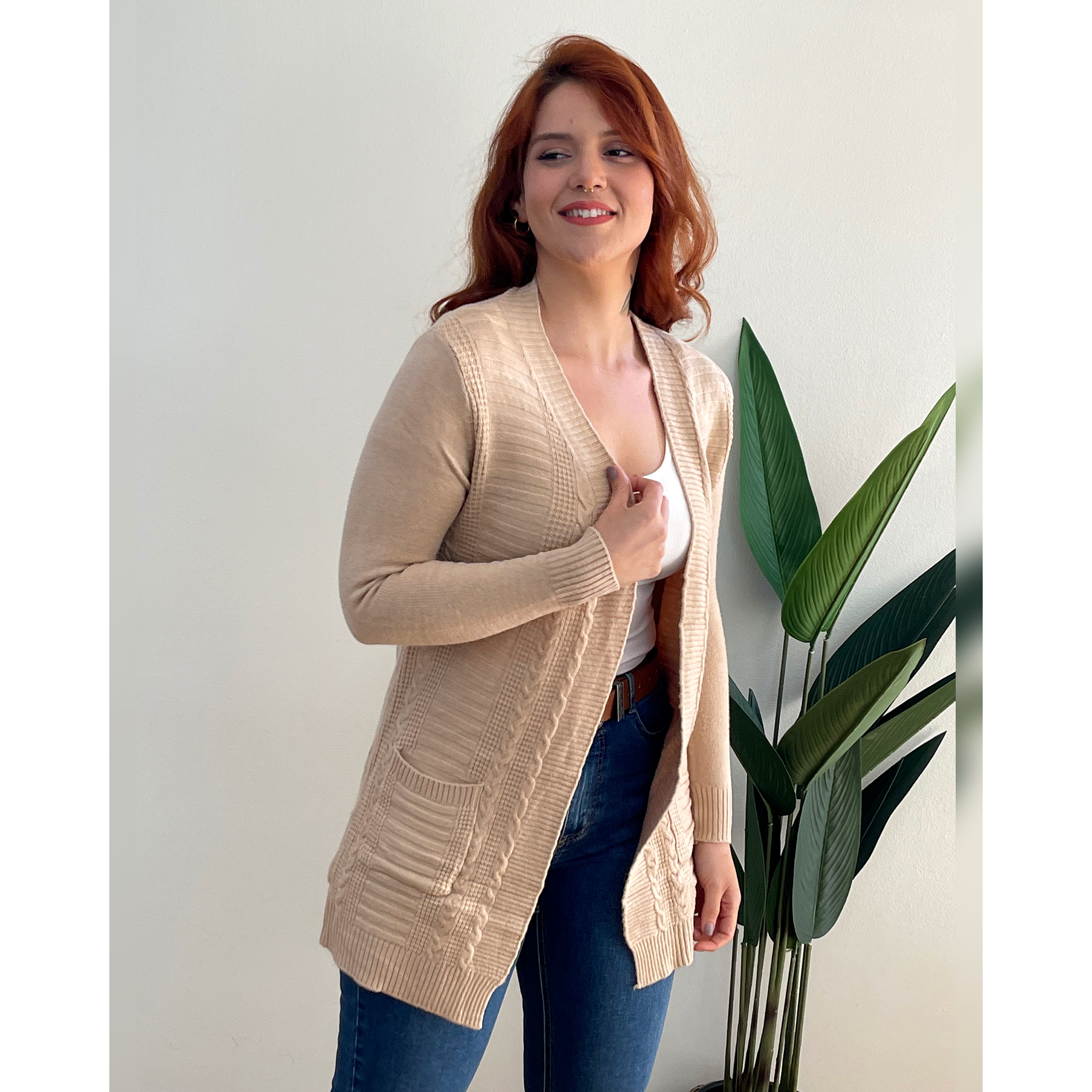 Tapado Cárdigan Lina colores spandex 3