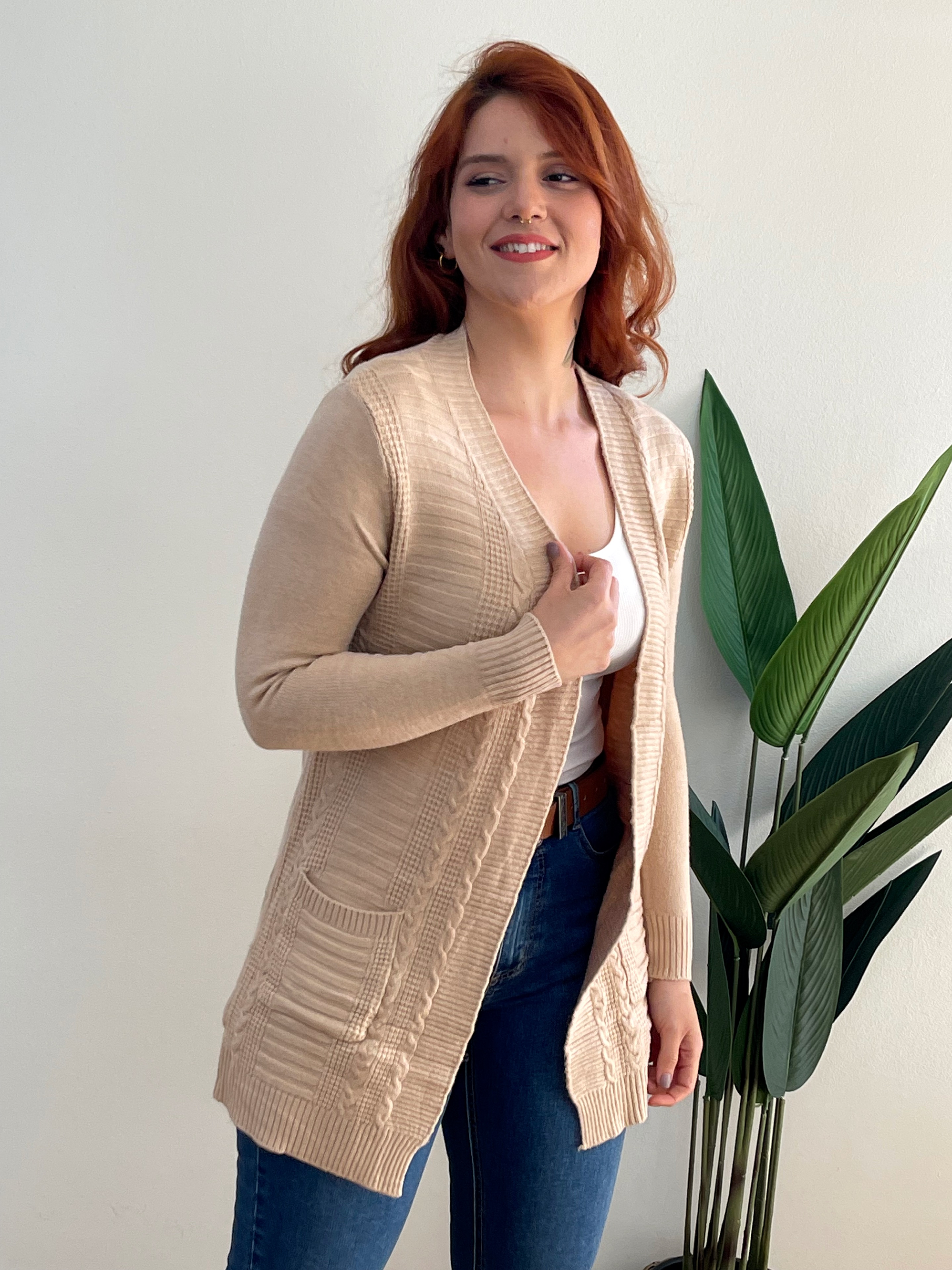 Tapado Cárdigan Lina colores spandex 3