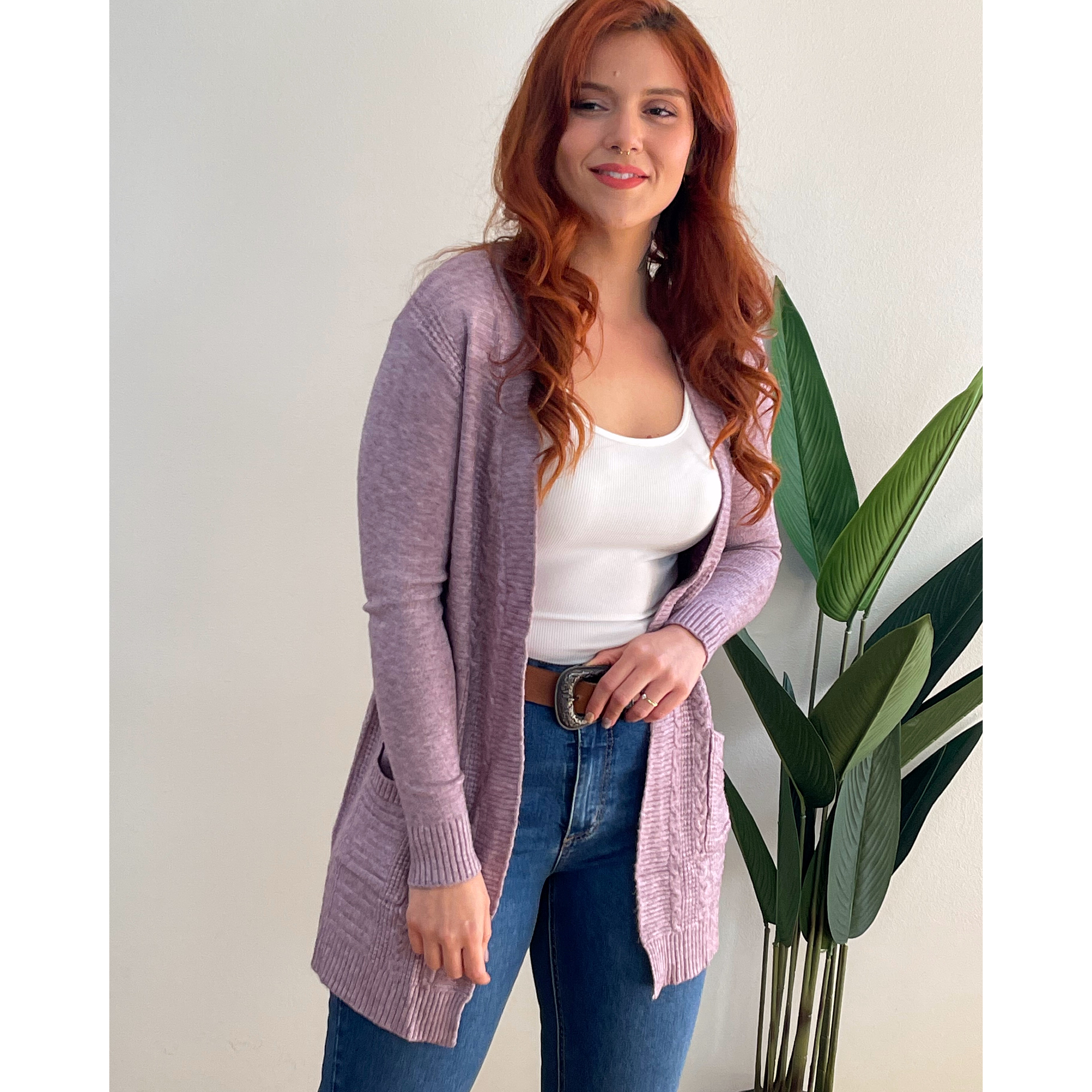 Tapado Cárdigan Lina colores spandex 18