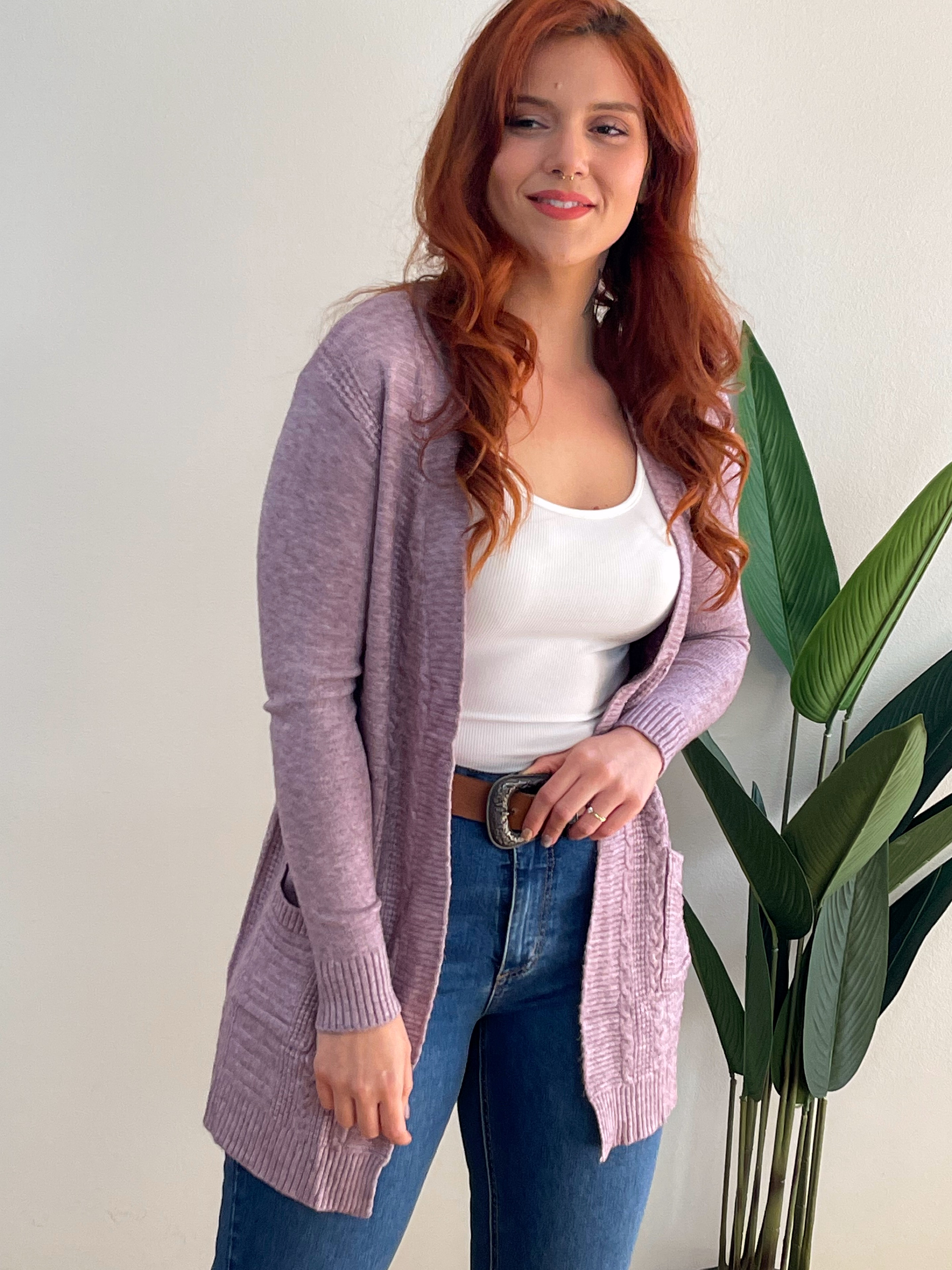 Tapado Cárdigan Lina colores spandex 18