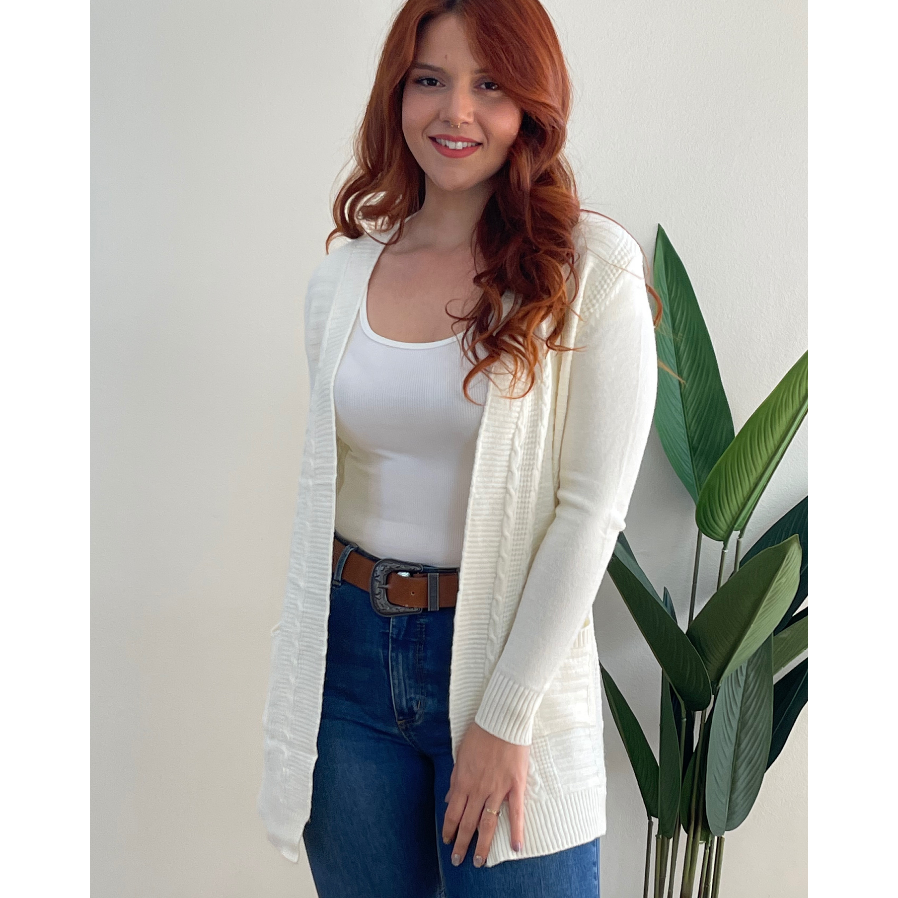 Tapado Cárdigan Lina colores spandex 23