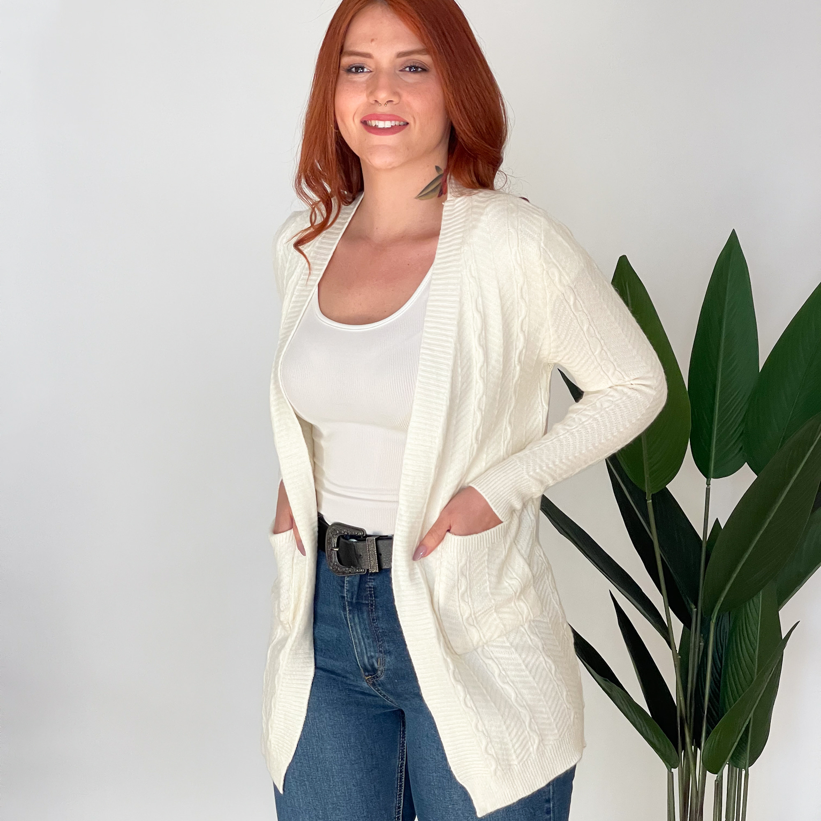 Cárdigan spandex mujer texturas diseño Ada 7