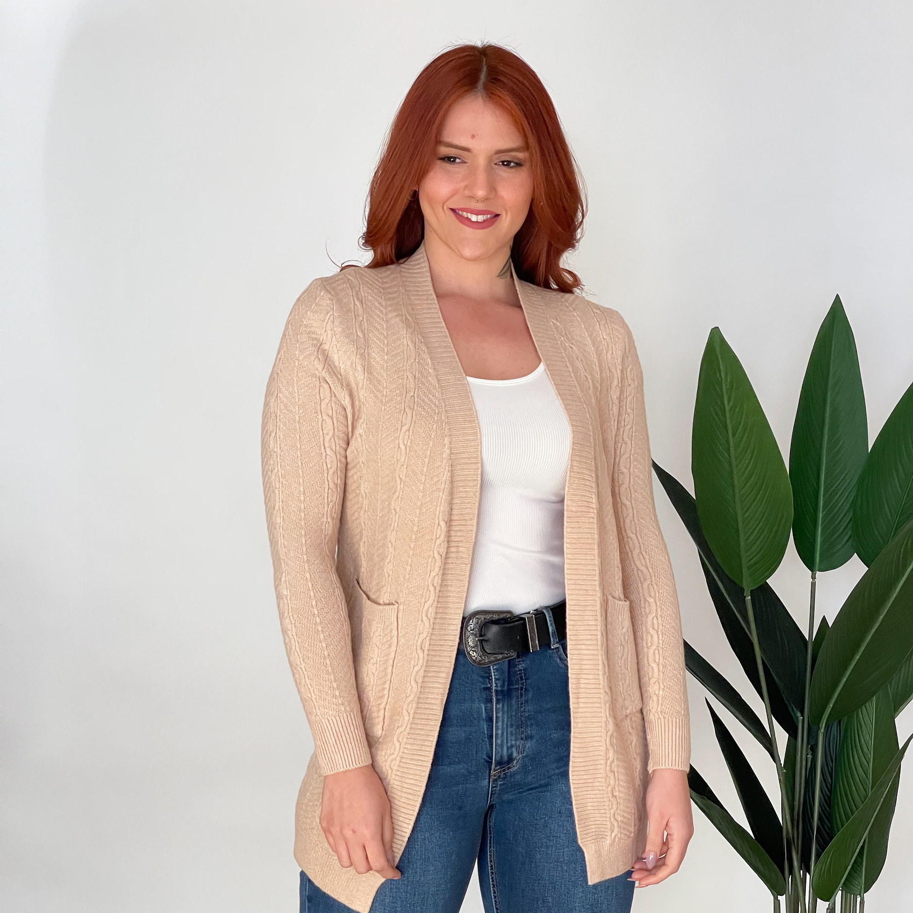 Cárdigan spandex mujer texturas diseño Ada 13