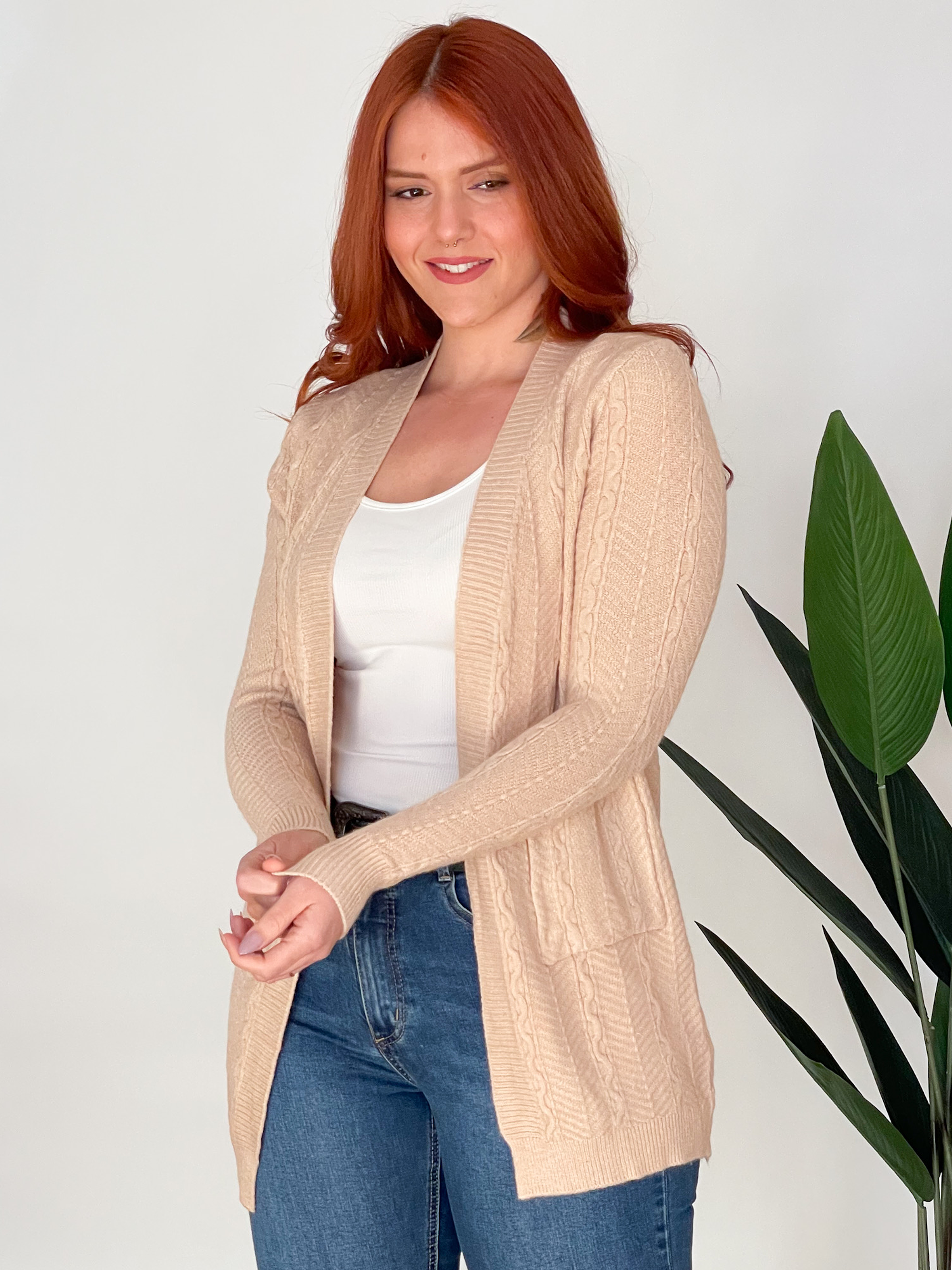 Cárdigan spandex mujer texturas diseño Ada 1