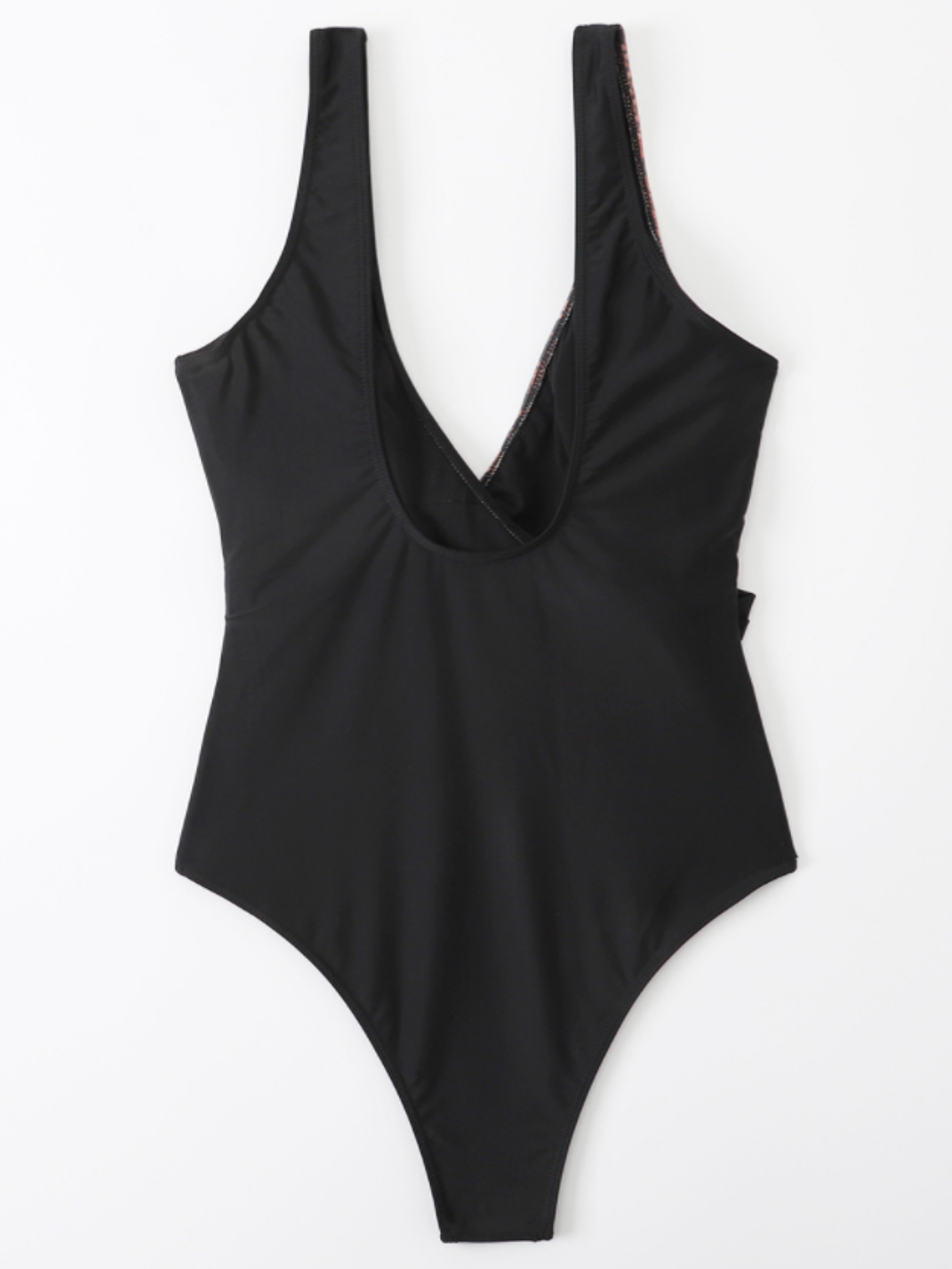 Traje de baño cruzado Snake negro 4