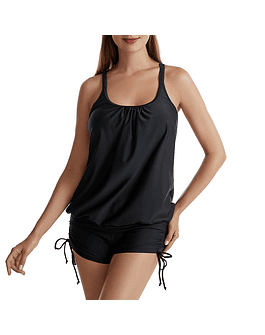 Tankini tiro alto sport Black