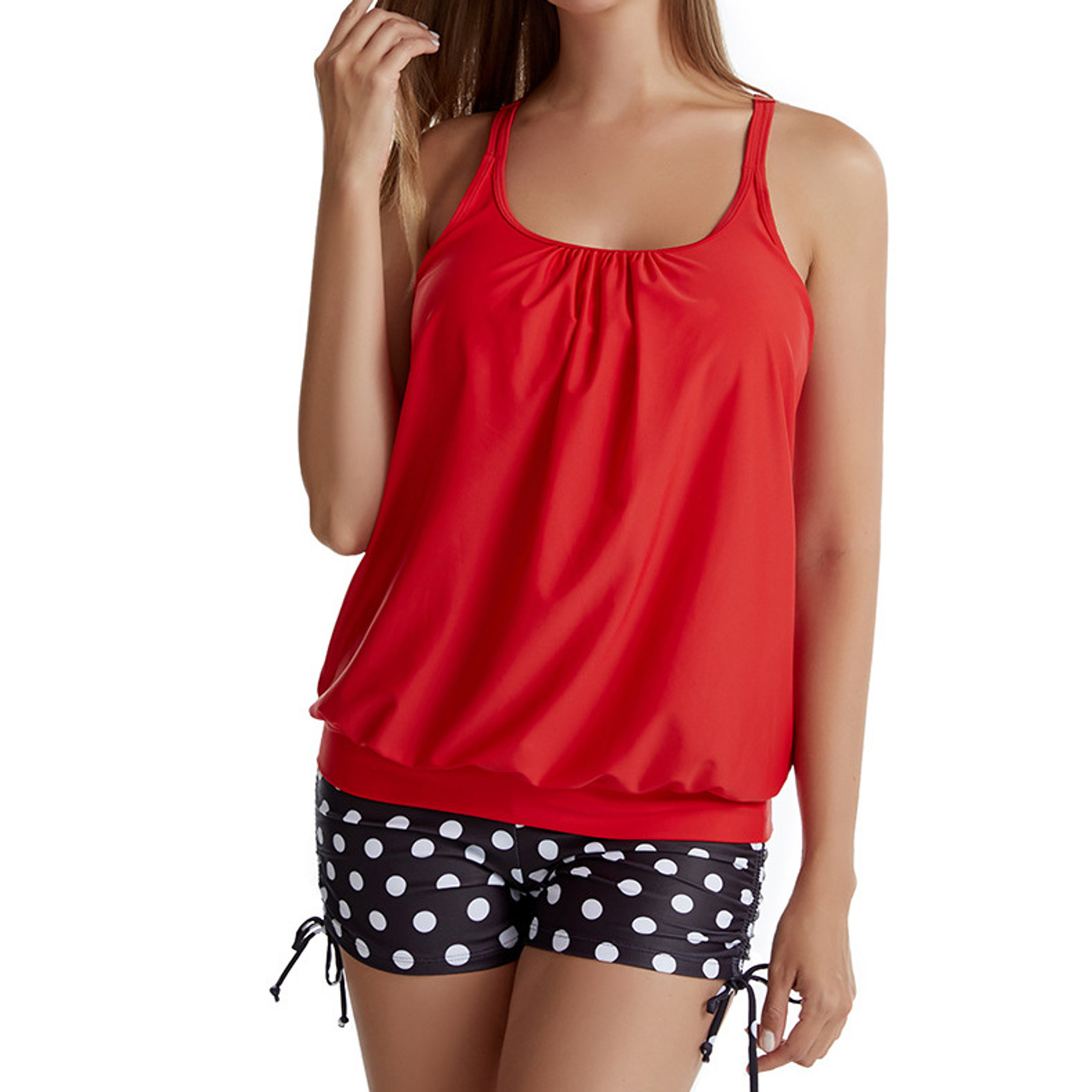 Tankini tiro alto sport Black Retro 1