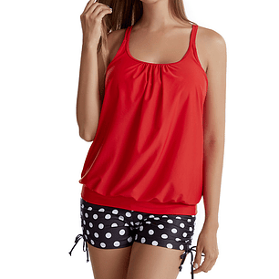 Tankini tiro alto sport Black Retro