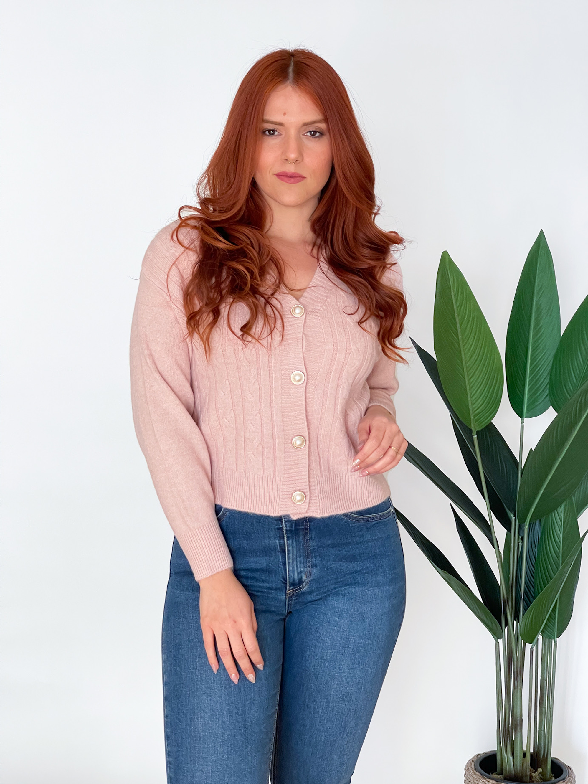 Chaleco botones colores líneas y trenzas 4