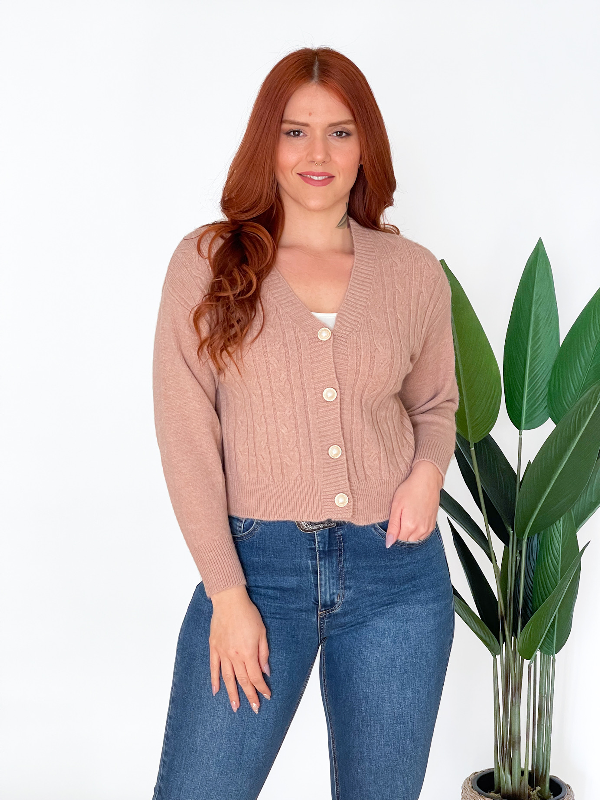 Chaleco botones colores líneas y trenzas 5