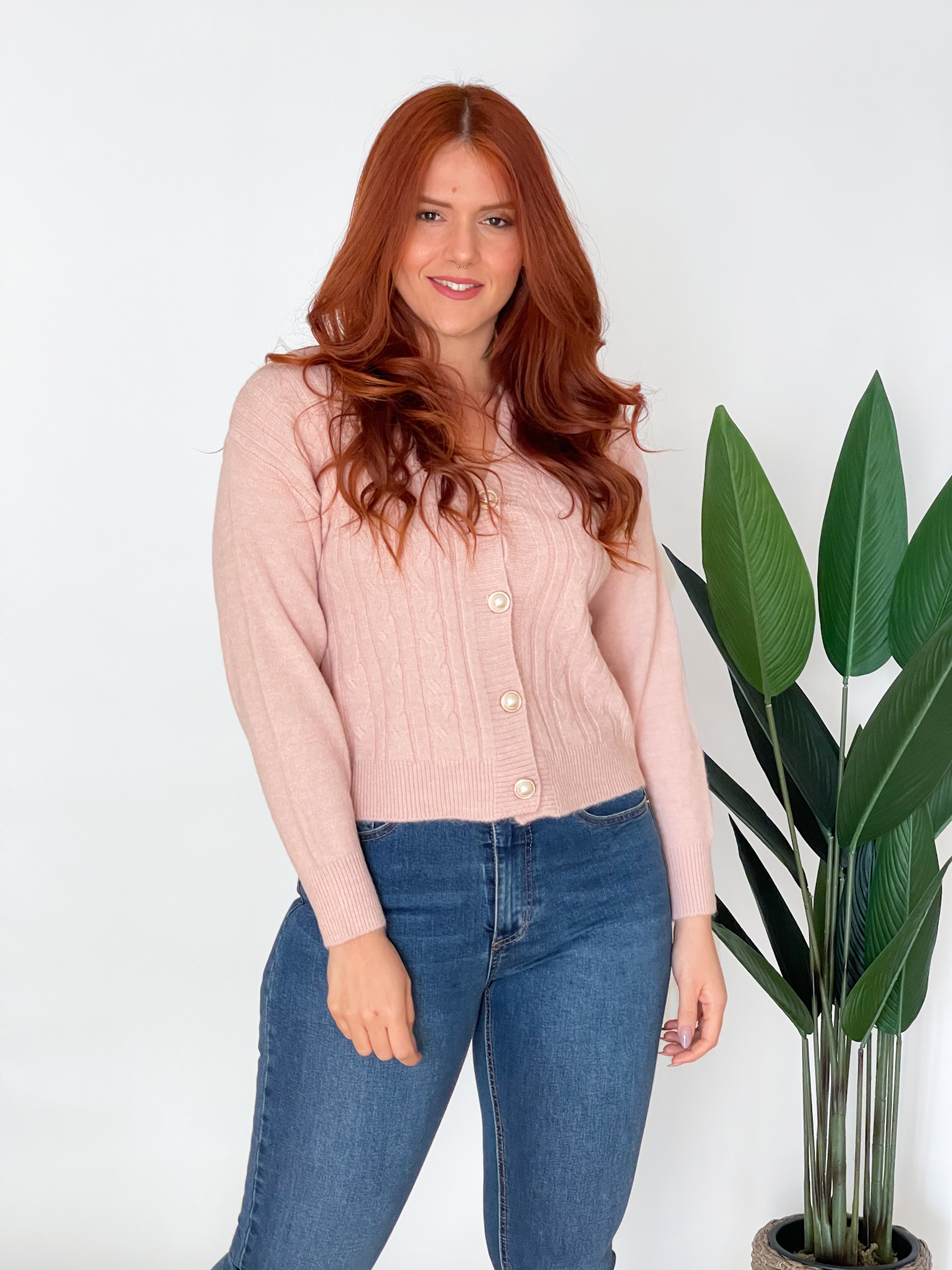 Chaleco botones colores líneas y trenzas 6