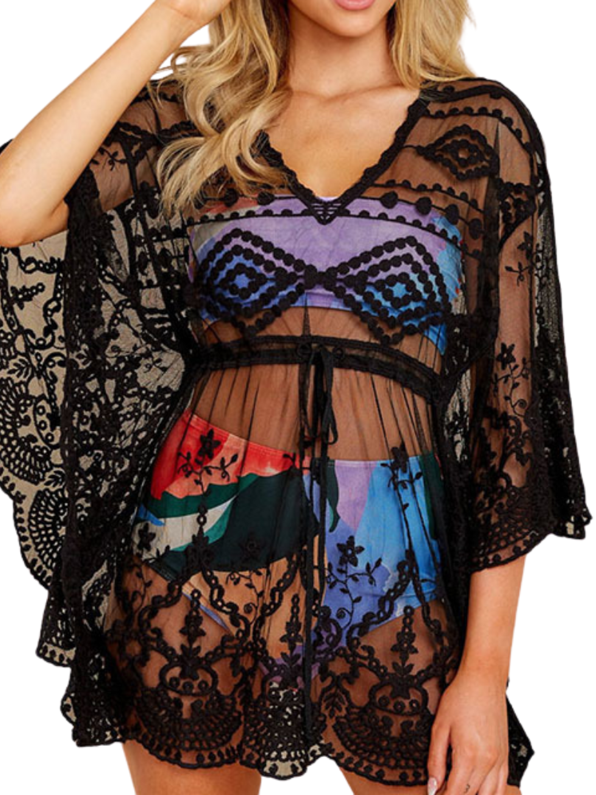 Salida Playa capa vestido encaje 1