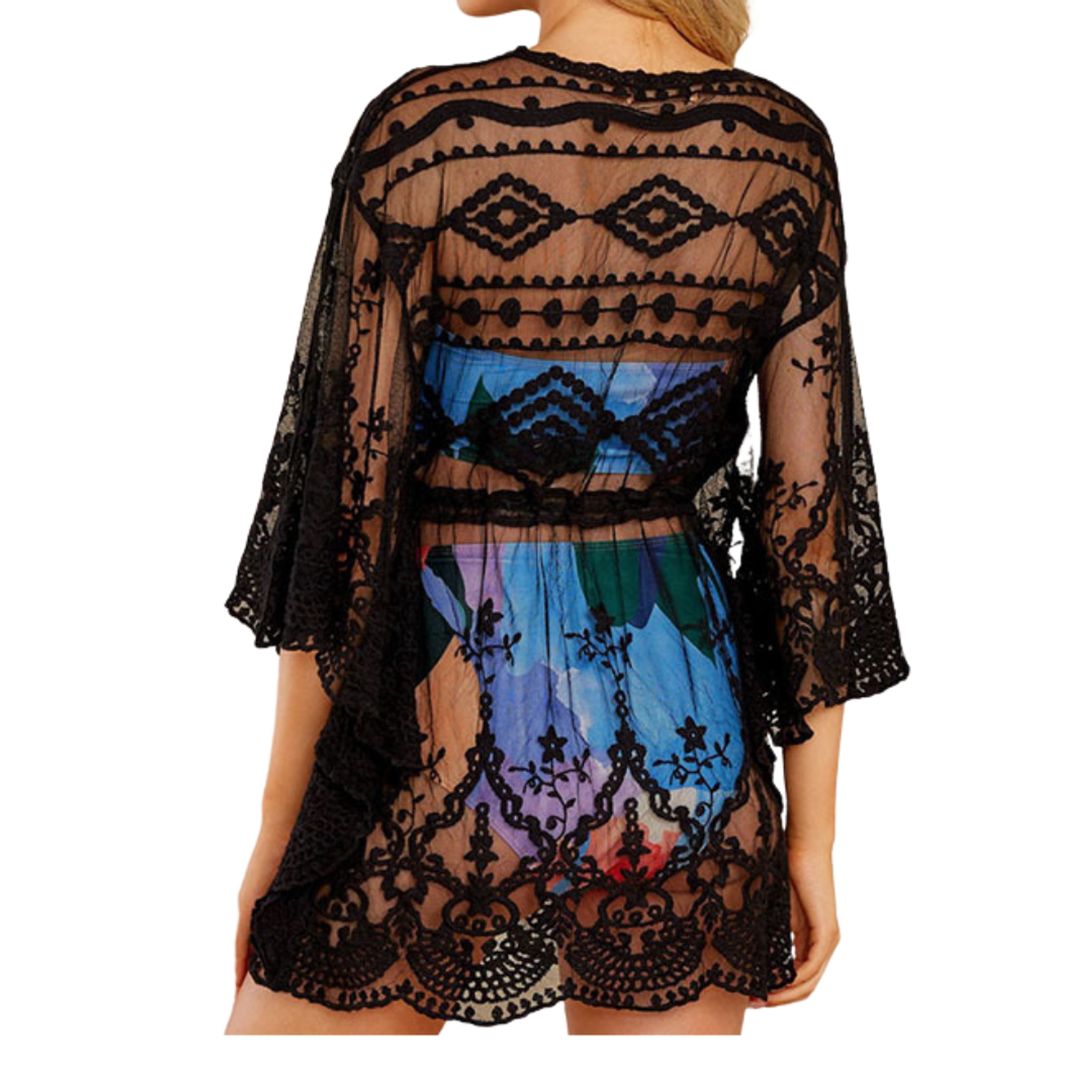 Salida Playa capa vestido encaje 2