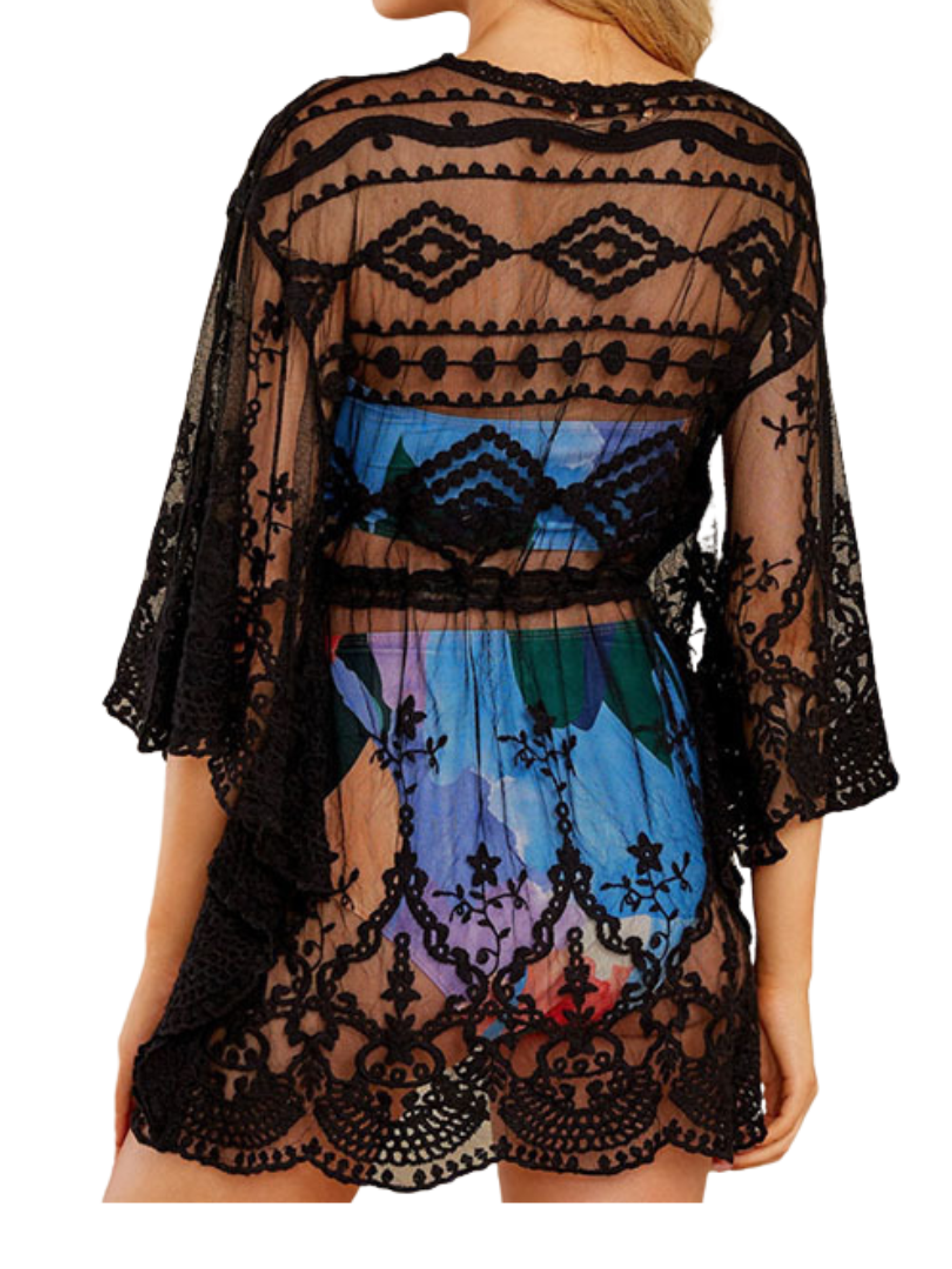 Salida Playa capa vestido encaje 2