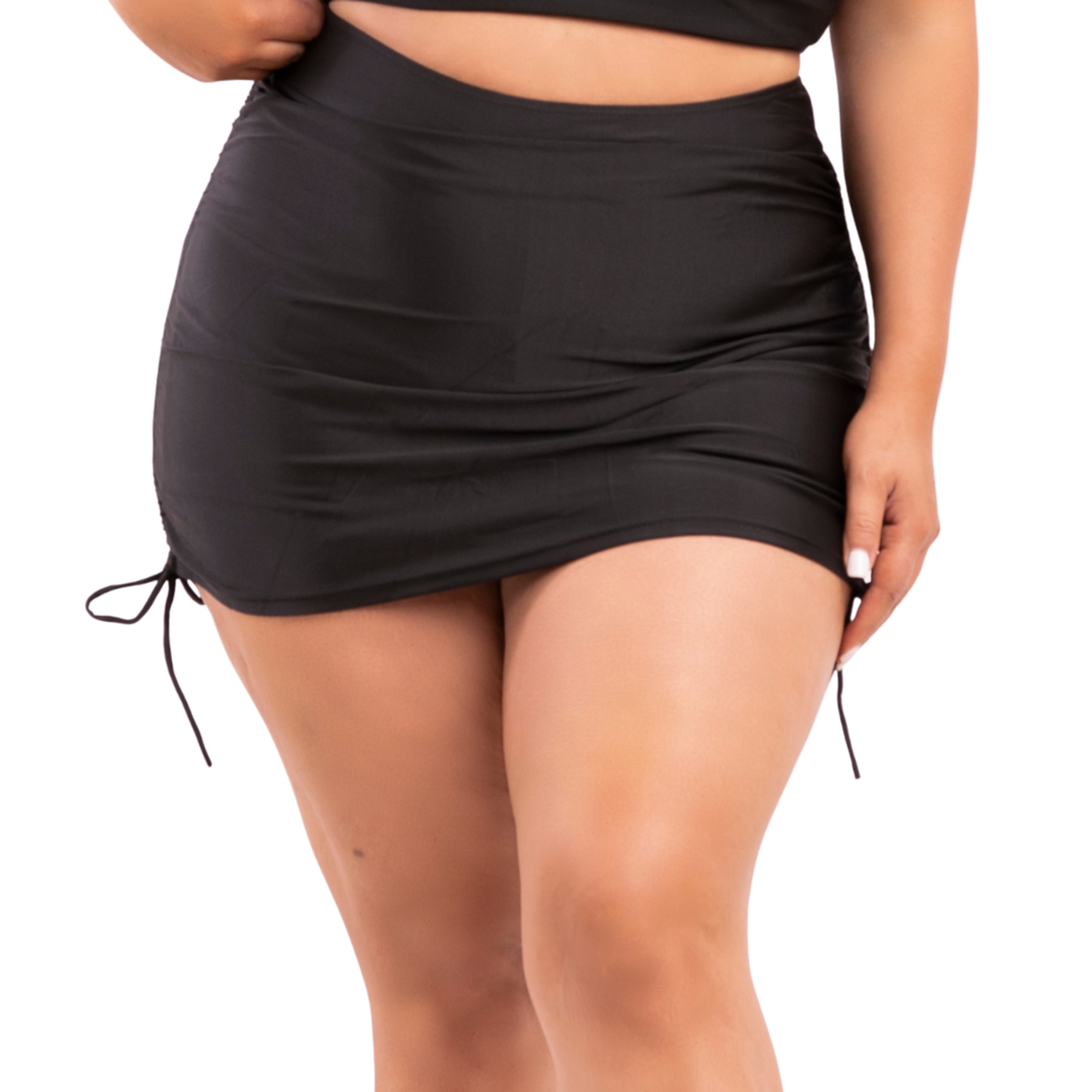 Falda short straps tiro alto traje de baño 3