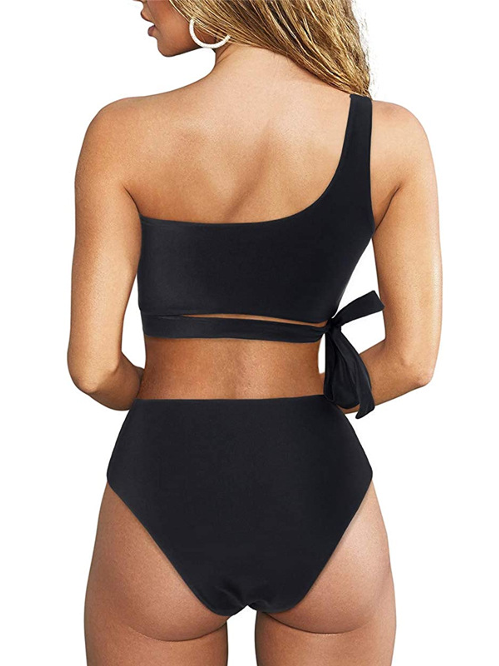 Bikini tiro medio Asimétrico colores 8