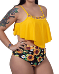 Bikini tiro alto Girasol Amarillo
