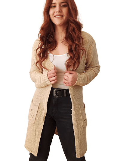 Cárdigan Mujer Hilo diseño Clara