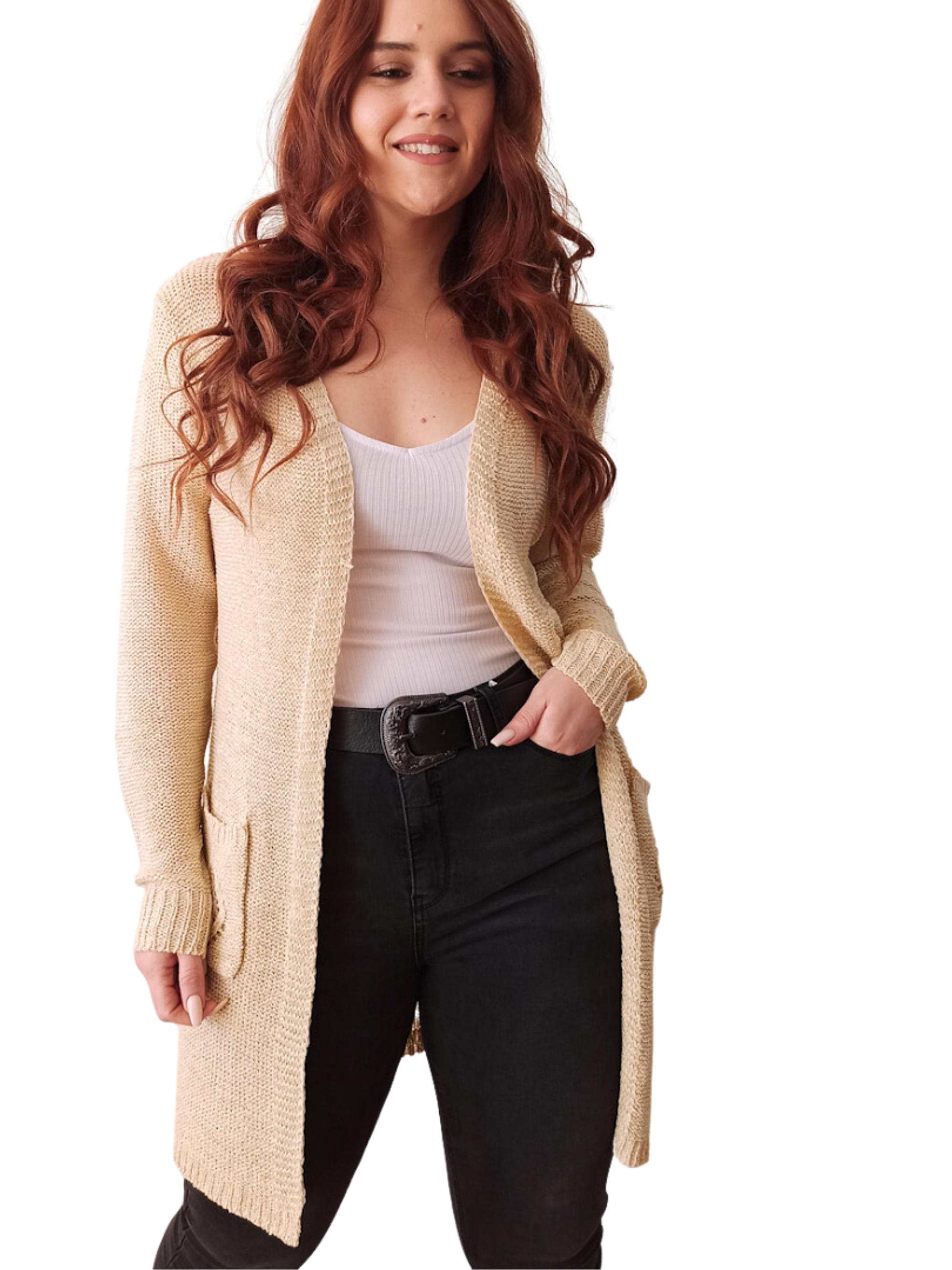 Cárdigan Mujer Hilo diseño Clara 2