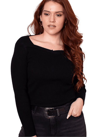 Sweater básico escote v colores